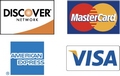 We Accept Major Credit Cards